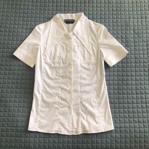 Rochas white button down shirt SIZE 38